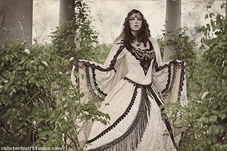 Fairy Medieval Renaissance Fantasy Set with Overskirts- Custom