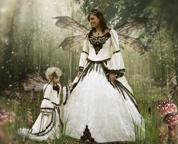 Gothic Fairy Medieval or Renaissance Style Fantasy Set with Cape Custom