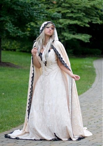 As Seen on My Fair Wedding Sleeveless Gothic Fairy Set with Cape Custom
