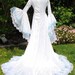 Narnia Style Victoria Velvet and Lace Fantasy Medieval Fairy Wedding Gown Custom