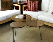Mid Century Modern Tri-Circles Coffee Tables reserved for Lili