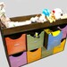 Modern Child  Storage Unit with bins