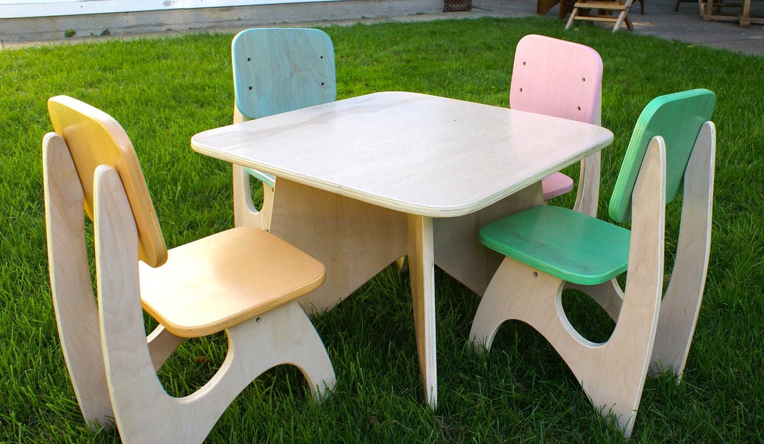 Modern Child Table set - 4 Chair option