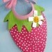 Strawberry and Watermelon Baby Bib Sewing Pattern - PDF ePattern