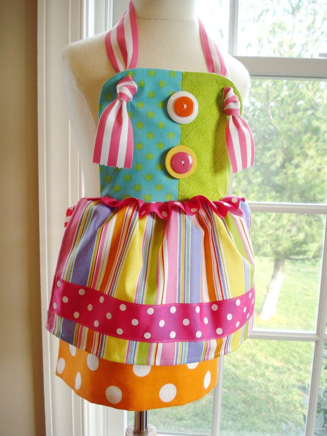 SALE - PDF ePattern - Sailor and Clown Knot Aprons Sewing Pattern for Children - Three Sizes