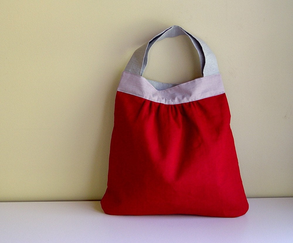 Red and gray No.2 - Everyday bag