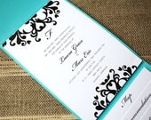 Flourishing Hearts Pocket Wedding Invitation