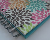 Daily Devotion Journal with Bold Orange, Turquoise & Pink Colorful Floral Cover