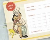 RECIPE Cards - Retro Kitchen - What A Dish - Set of 10