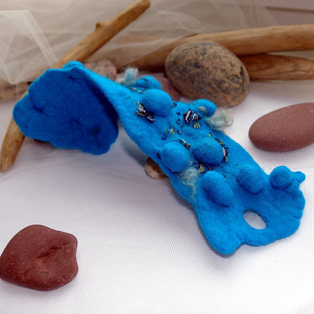 One thousand and one DAY- felted cuff bracelet OOAK