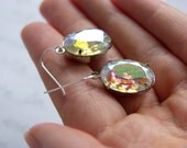 Vintage Clear Glass Jewel Earrings - 'Starry Eyed'