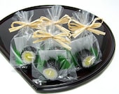 Yellow Takuan Radish Japanese Pickle Beeswax Sushi Candle Party Favor Gift Japan Faux Fake Food