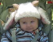 Fiber Fest Knitted Baby Lamb Hat Pattern PDF