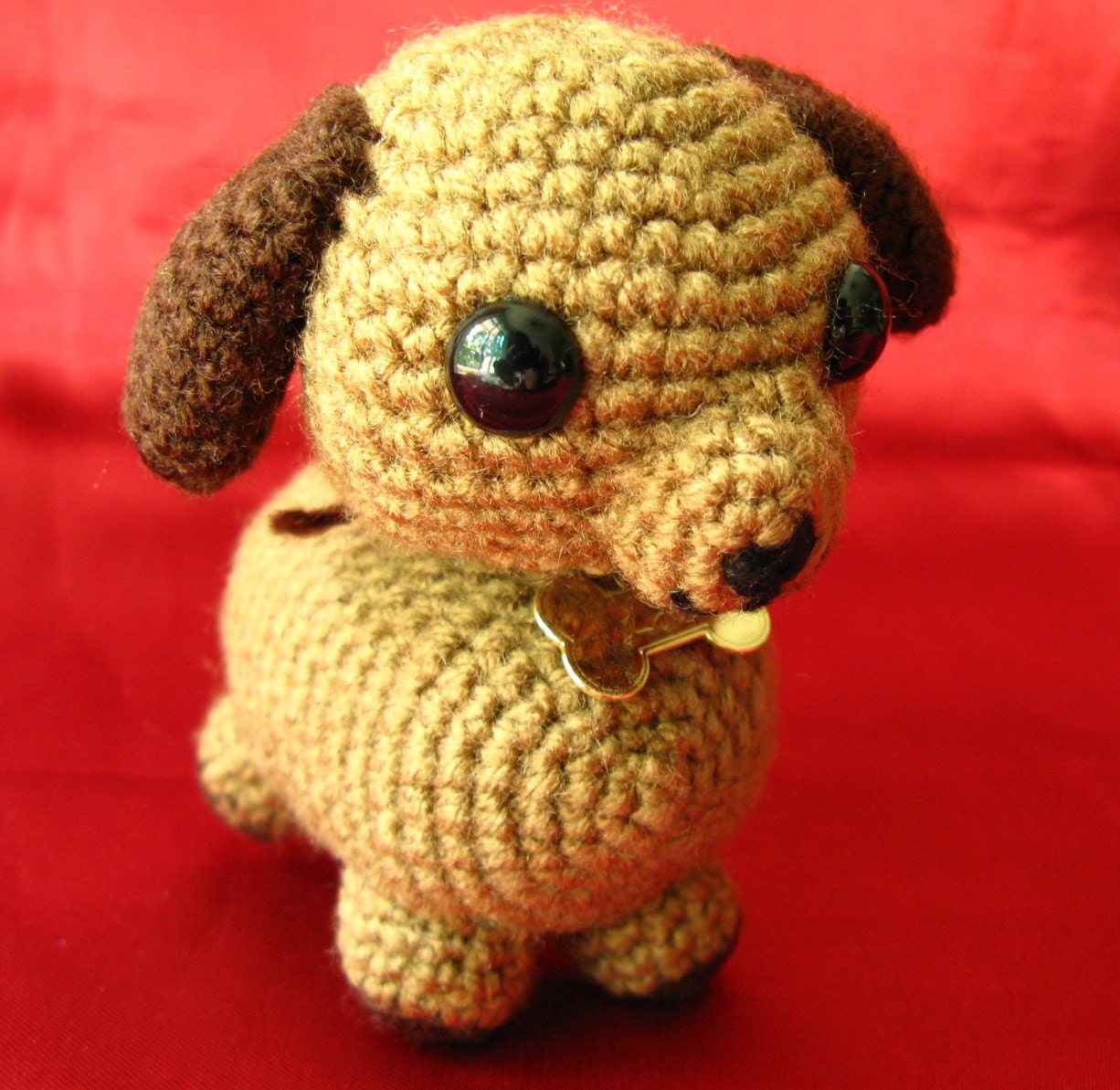 Mr Adorable Puppy - Amigurumi Crocheted Doll, Plush Toy