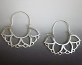 Sunflower Hoop Earrings
