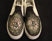 Crazy Eyes Tattoo Inspired Custom Designed Shoes