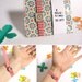 Retro toy watch bracelet. One-of-a-kind handmade fake clock with Gingham watchband.