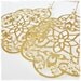 Statement Gold Oriental Filigree Earrings on Gold Fill Earwires