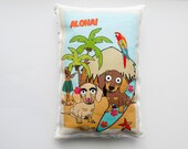 Dachshund Decorative Cushion, Wiener Dog Pillow, Printed Hawaii