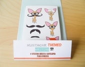Chihuahua Writing Set With Mustache, Envelopes & Stickers