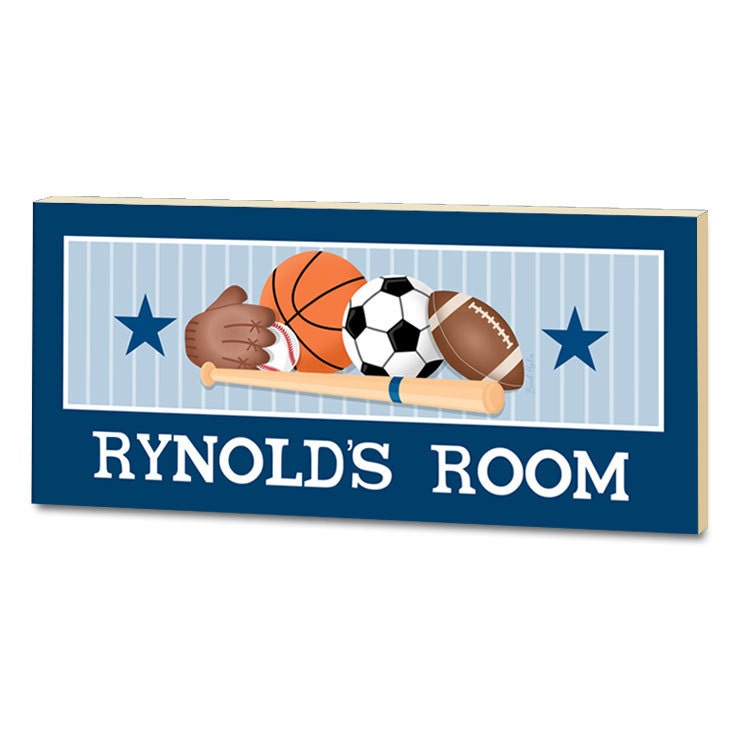 Personalized Door Sign Plaque SPORTS BASEBALL FOOTBALL
