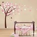 Wall Art Decal-Blooming Cherry Tree and Butterflies - Kids Nursery Vinyl Wall Decal Baby Sticker Room Decor