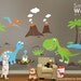 Dino Dinosaurs Land HUGE Set  - Baby Nursery Kids Playroom Vinyl Wall Decal Sticker Decor