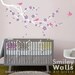 Kids Nursery Vinyl Wall Decal LARGE SIZE Cherry Blossom Branch and Birds - Baby Nursery Room Wall decal Kids Room Decor Art Sticker