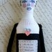 Original mixed media handmade art doll - Celine - Textile Artist Doll