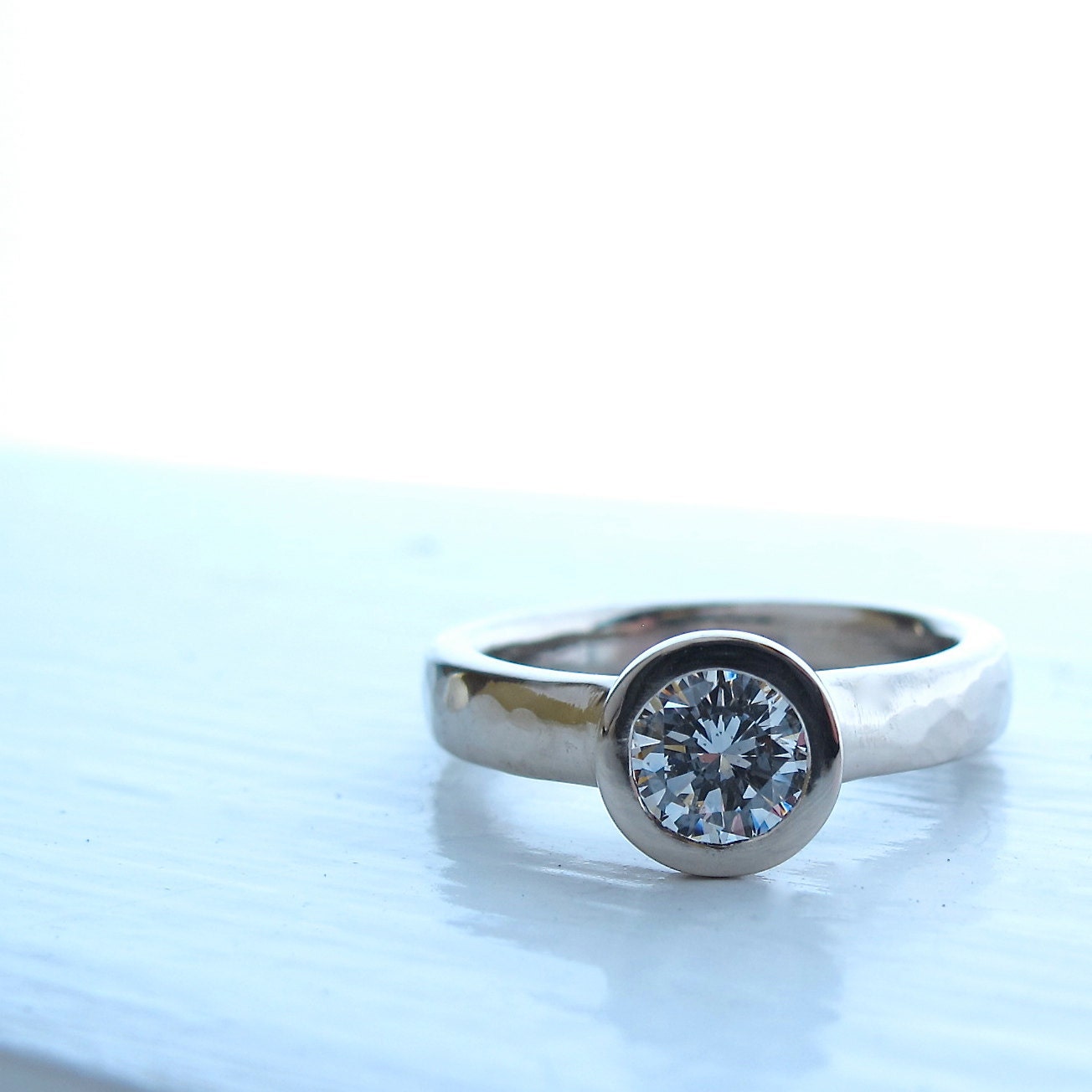 All Weather Ring, diamond and white gold engagement ring