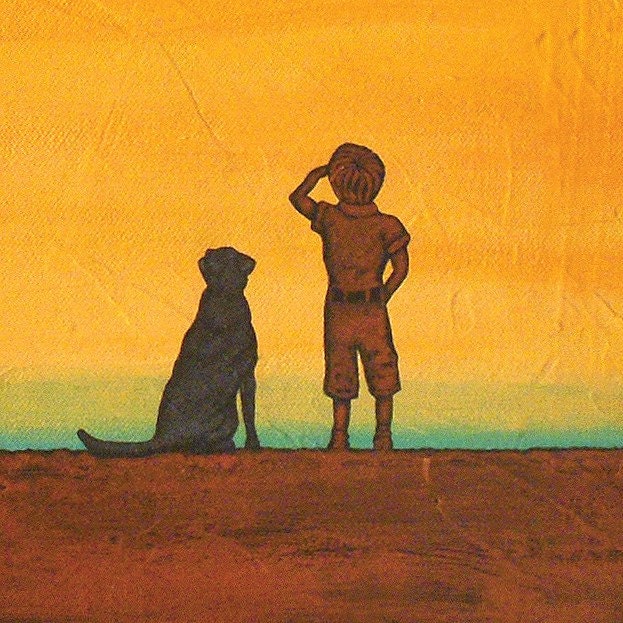 Sale - Simpler Times Art Print - 'LEARNING TO FLY' - by Robert David Bretz