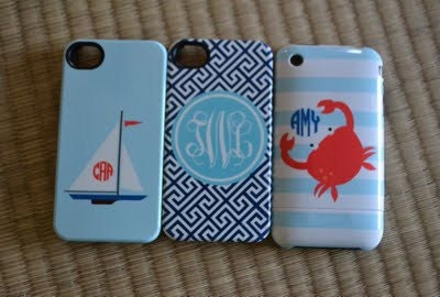 Personalized crab with mono iphone case