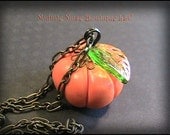 Pumpkin Pendant - Halloween Accessory - Perfect for the Uncommon Lady or Gent