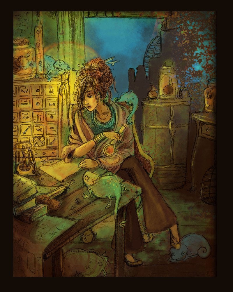 Midnight in the Laboratory poster print