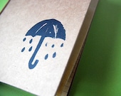Block Printed Journal - Bad Day Umbrella - TeaAndLaundry