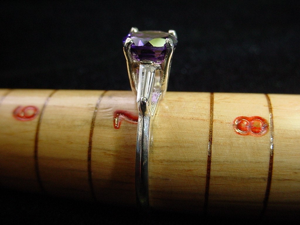 Amethyst princess ring size 7
