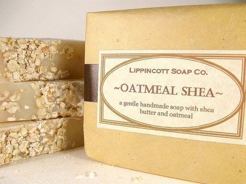 Oatmeal Shea Cold Process Soap Bar - ALL NATURAL