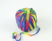 Rainbow Ribbon Nylon Craft Yarn