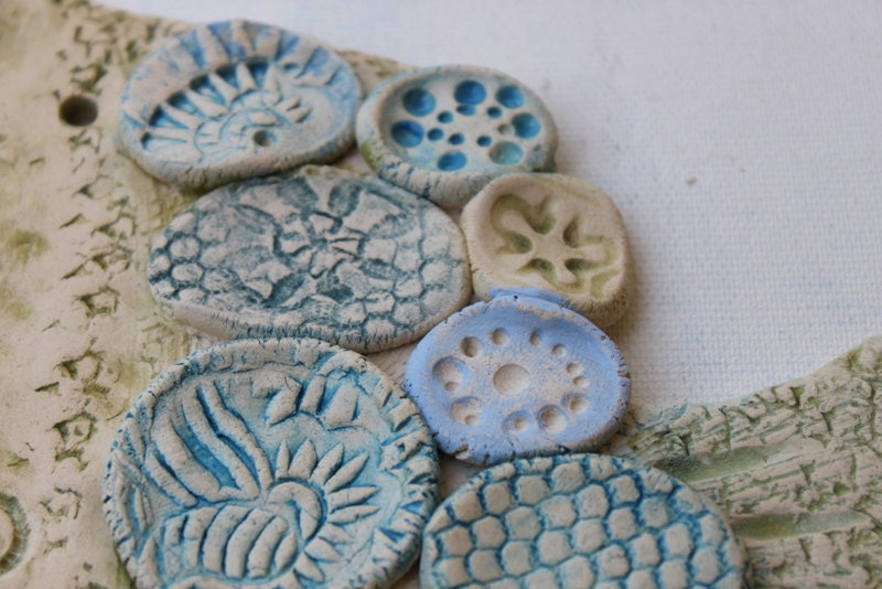 Handmade Ceramic Wall Decor  "The Fish 2"