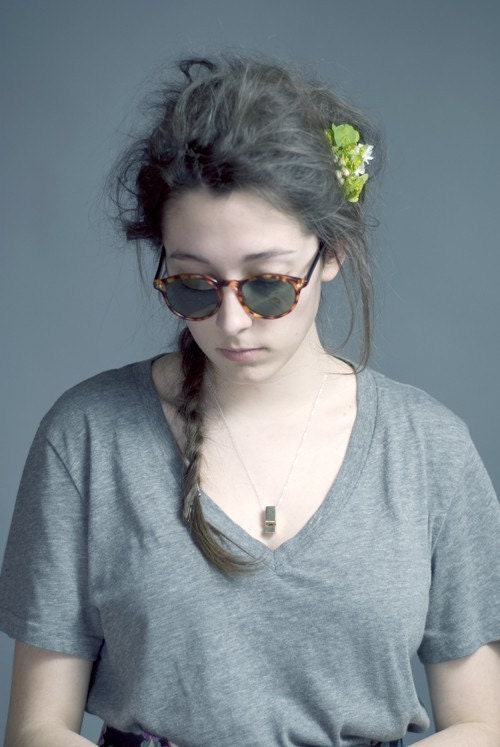 Silver and Gold Whistle Necklace