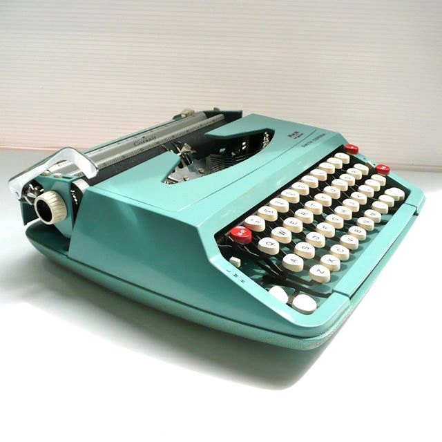 Turquoise Smith Corona Typewriter
