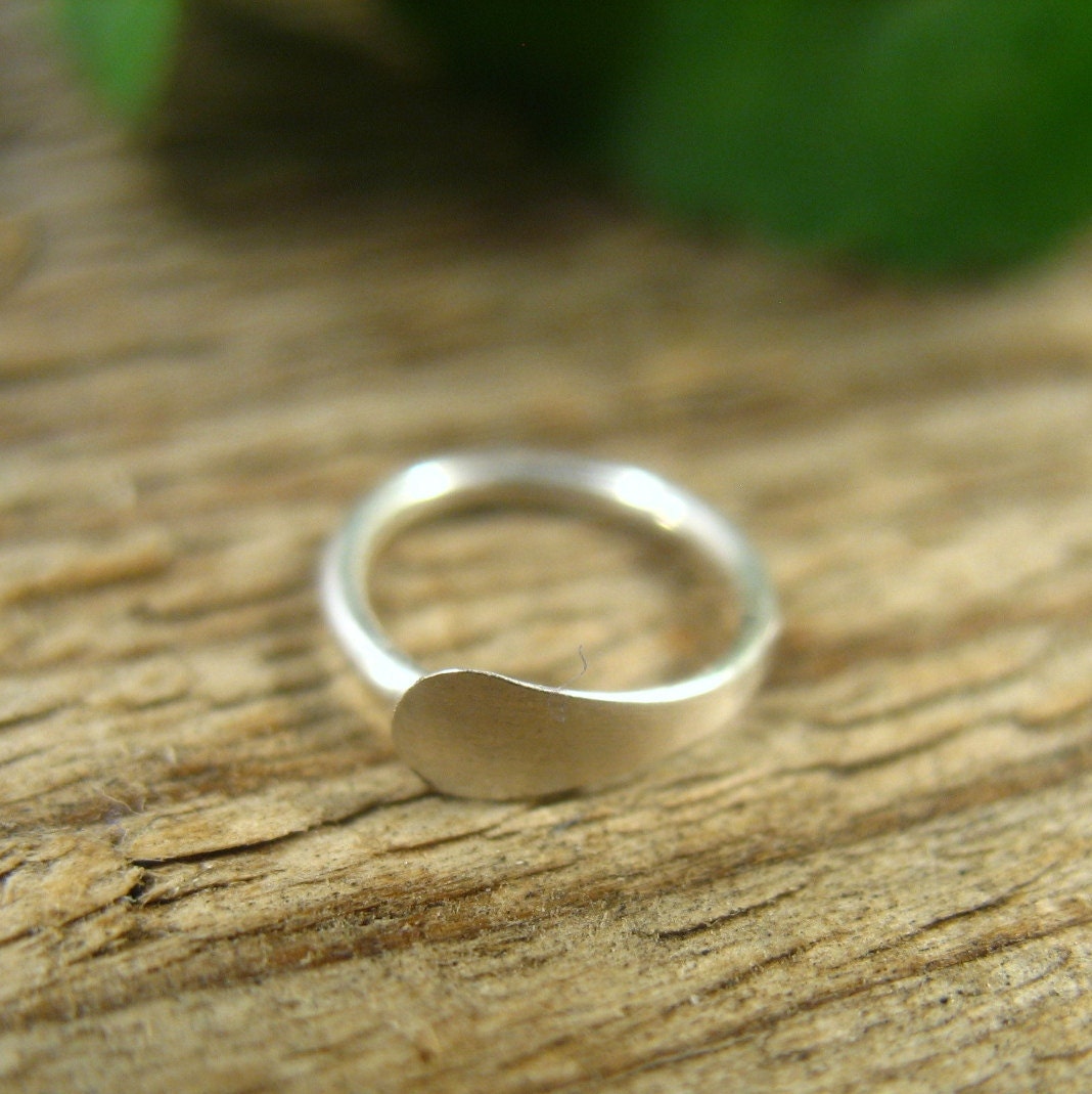Cartilage Hoop Earrings Sterling Silver Flat SINGLE
