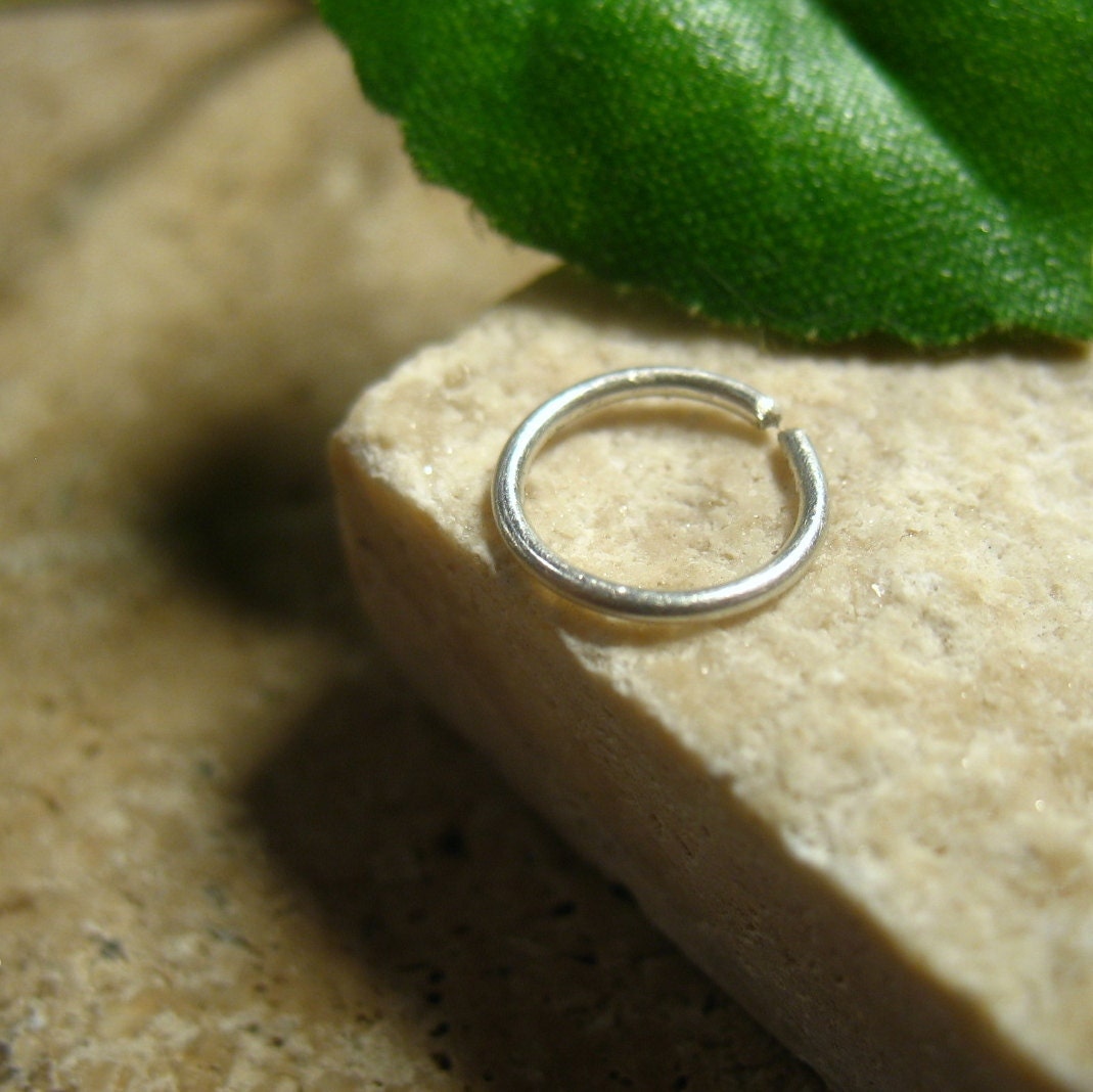 Cartilage Hoop Earring Endless Sterling Silver Plain SINGLE