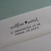 Muriel Handwritten Address Stamp: your choice of self-inking or red rubber