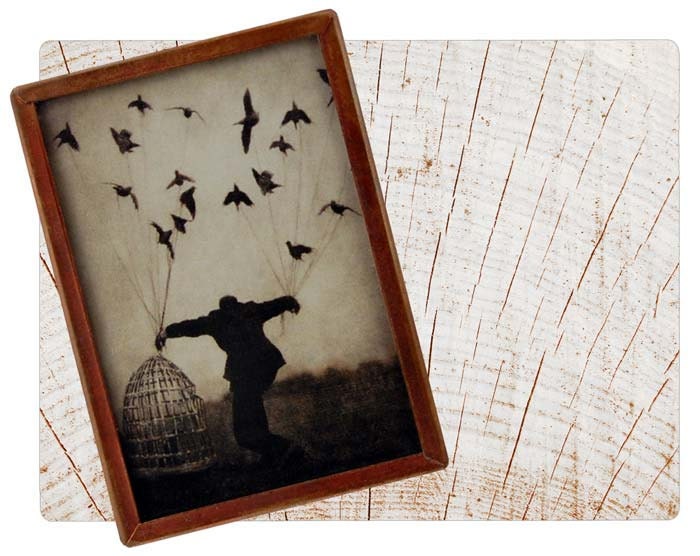 Mirror for Pocket or Purse, Need more Birds 1800's photography
