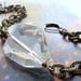 Chunky chain bracelet, Peridot green chunky stone chain bracelet, Peridot Green stone bracelet