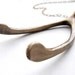 Wishbone Statement necklace, Big Wishbone Necklace, actual wishbone, life size brass wishbone long necklace