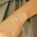Metallic leaf bracelet, tiny clustered gold leaf bracelet, delicate everyday jewelry, bridesmaids bracelet
