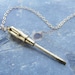 Gilded Screwdriver Necklace, Tiny Screwdriver Miniature Tool Necklace for DIYer 14kt gold filled FREE SHIPPING
