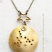 Scorpio constellation Necklace, Personalized constellation locket, zodiac necklace, October November birthday, Mother's day gift